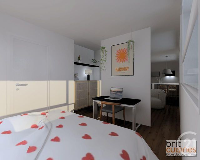 Appartement T1 à vendre - 1 pièce - 34,50 m2 - Brest - 29 - BRETAGNE
